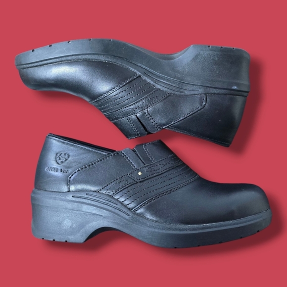 Ariat | Womens Expert Safety Genuine Leather Steel Toe Clogs - SIZE 9 - Picture 16 of 16